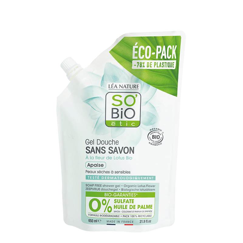 Ecopack Soap Fee shower gel Organic Lotus Flower – 650ml_image1